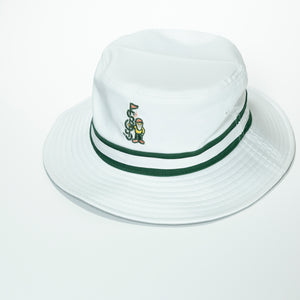 The Shotgun Start Gnome & American Needle Bucket Hat - White/Green