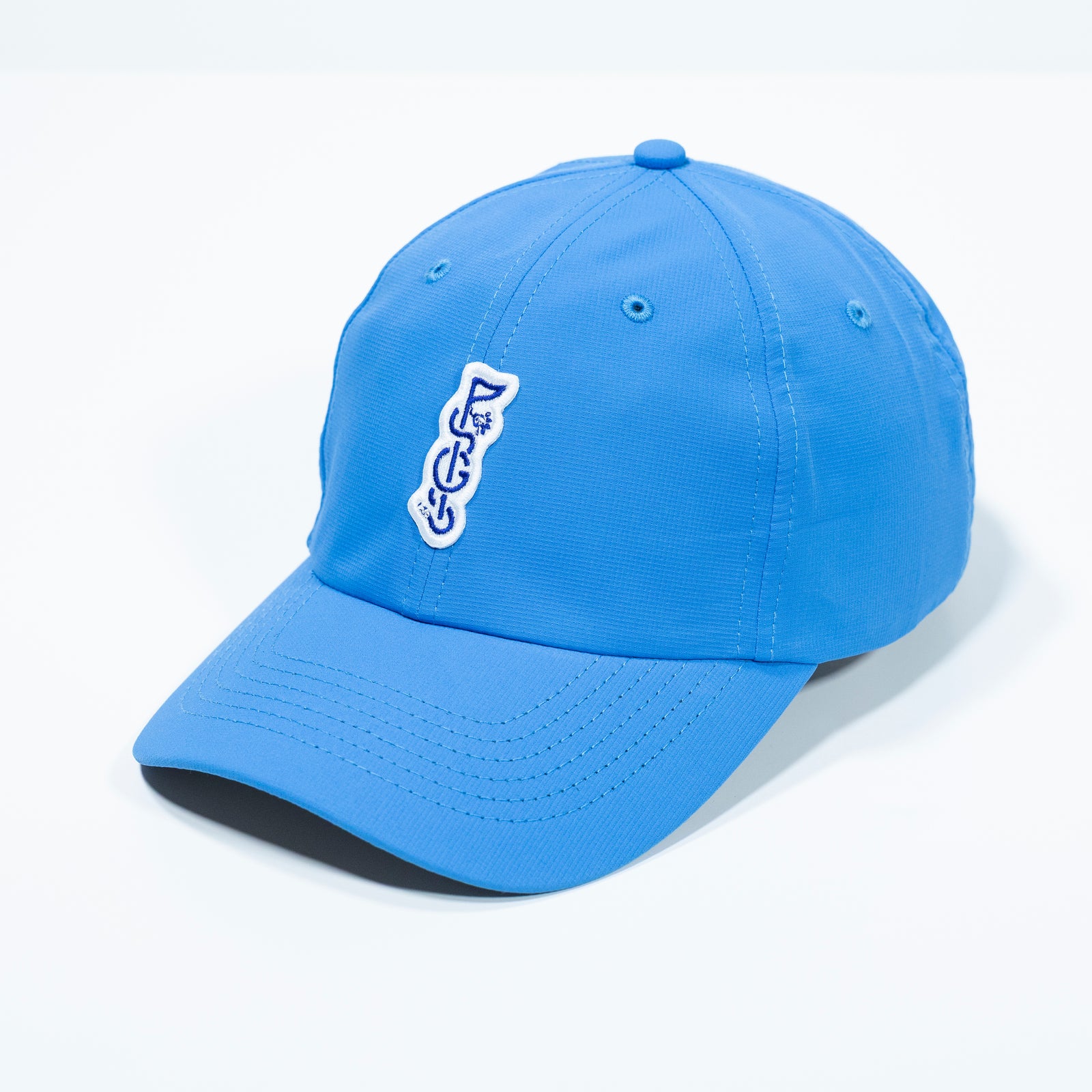 The Shotgun Start & Imperial Patch Performance Dad Hat - Azure