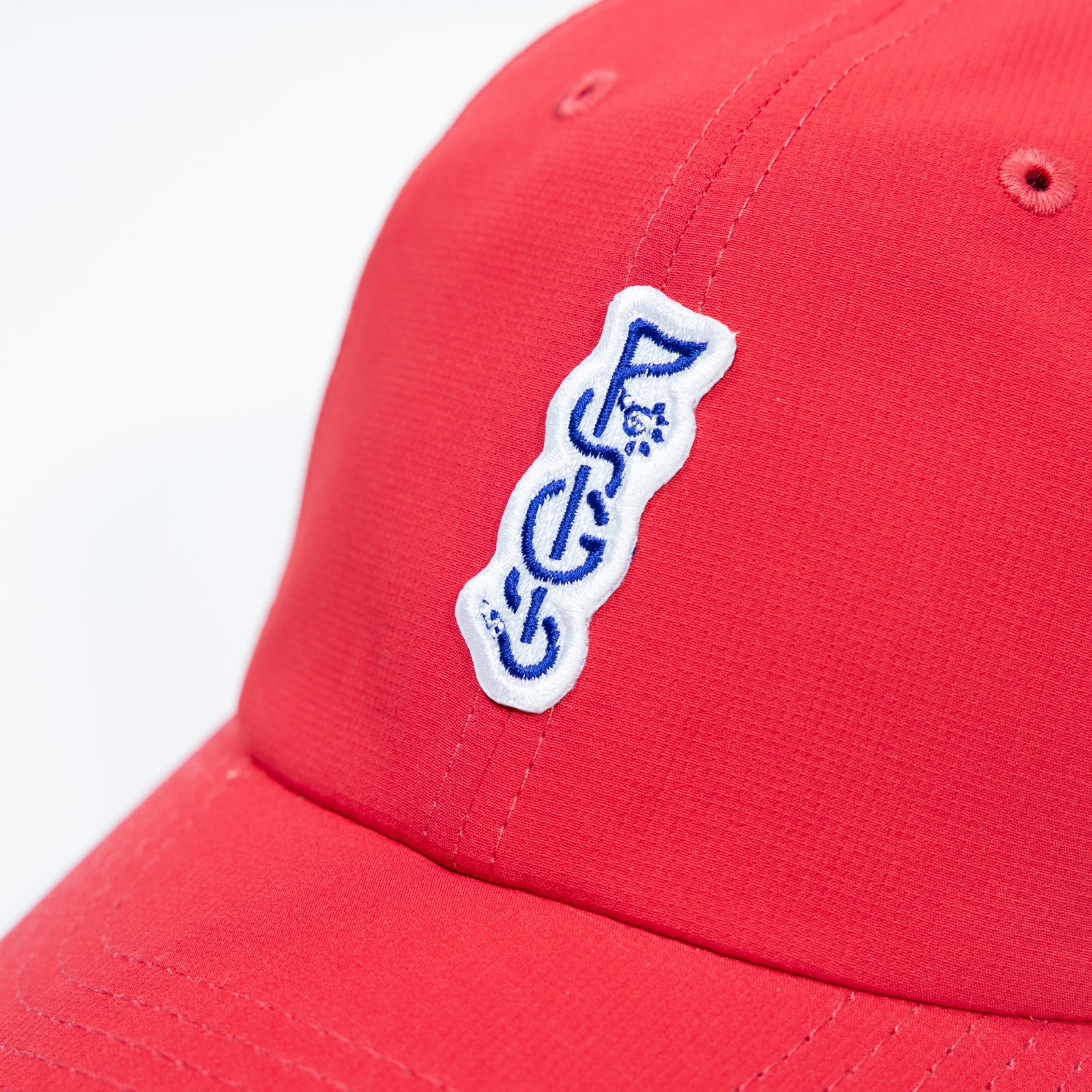 The Shotgun Start & Imperial Patch Performance Dad Hat - Nantucket Red