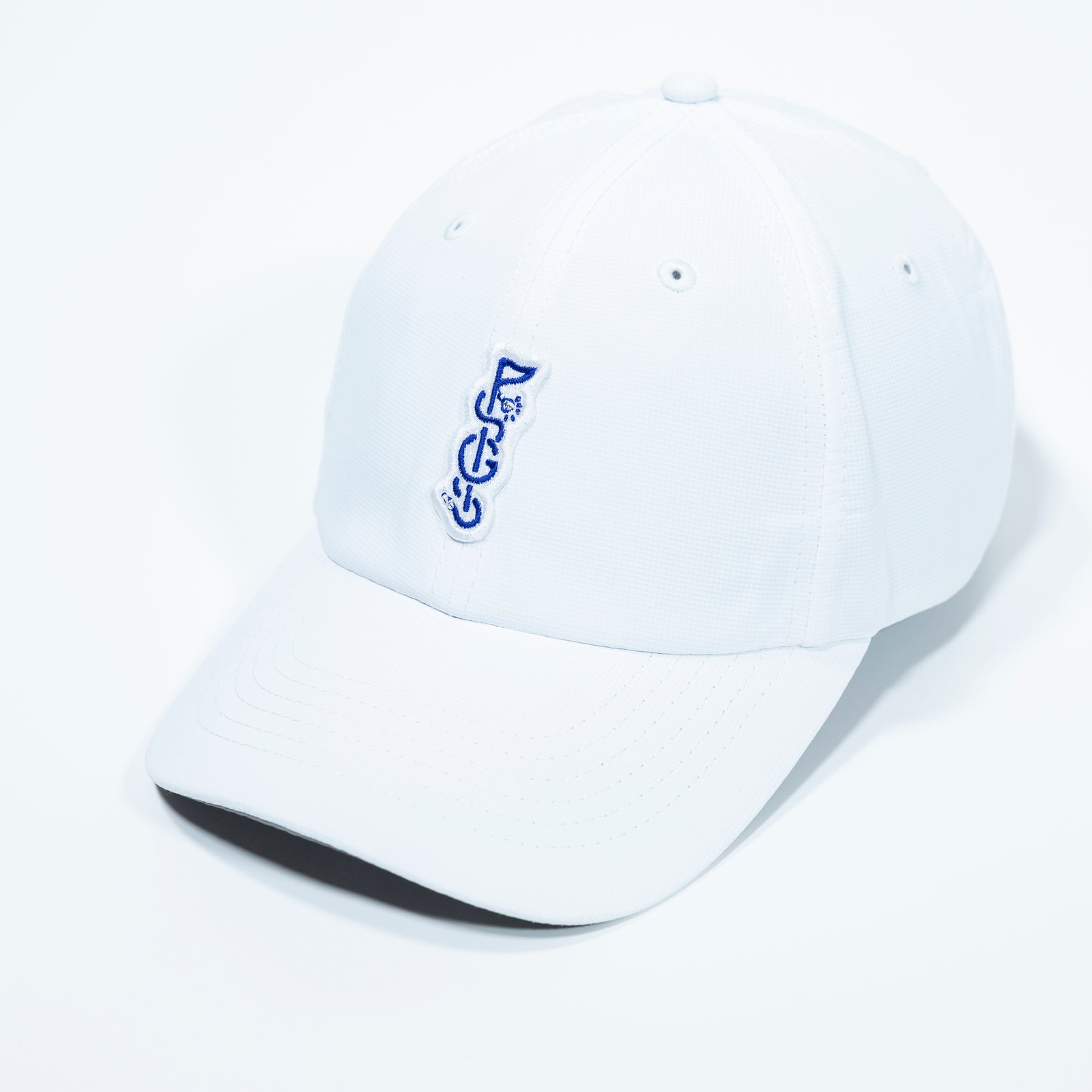 The Shotgun Start & Imperial Patch Performance Dad Hat - White