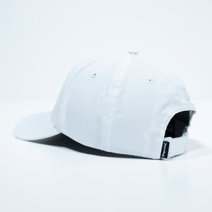 The Shotgun Start & Imperial Patch Performance Dad Hat - White