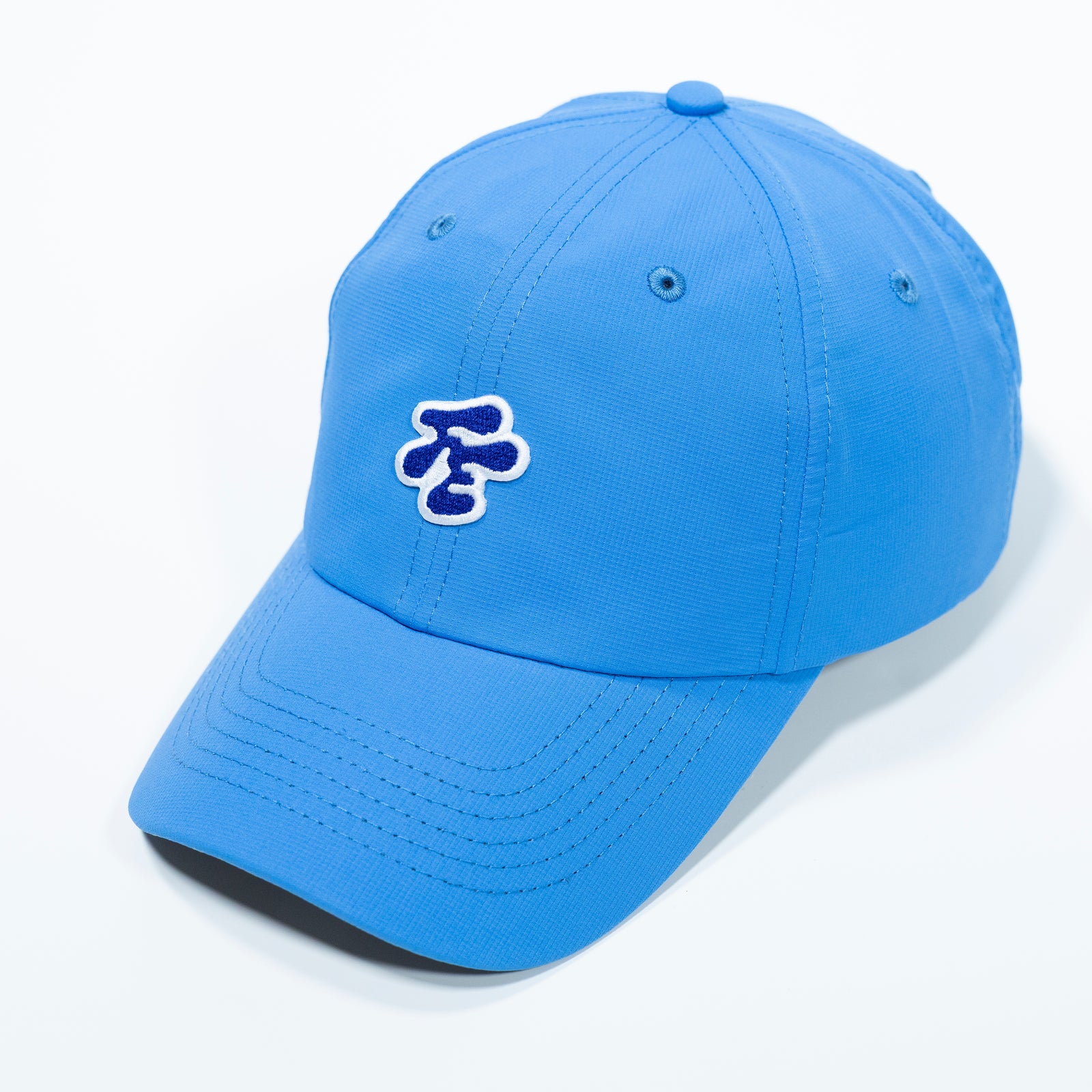 Fried Egg Golf & Imperial Patch Performance Dad Hat - Azure