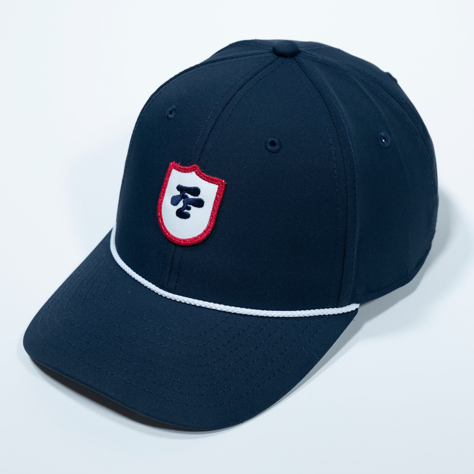 Fried Egg Golf & Imperial Patch Performance Rope Hat - Navy/White