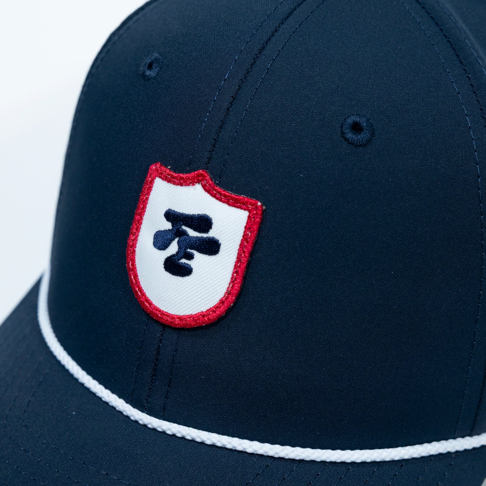 Fried Egg Golf & Imperial Patch Performance Rope Hat - Navy/White