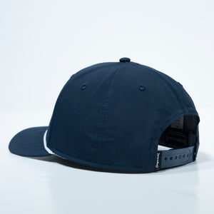 The Shotgun Start & Imperial Patch Performance Rope Hat - Navy/White