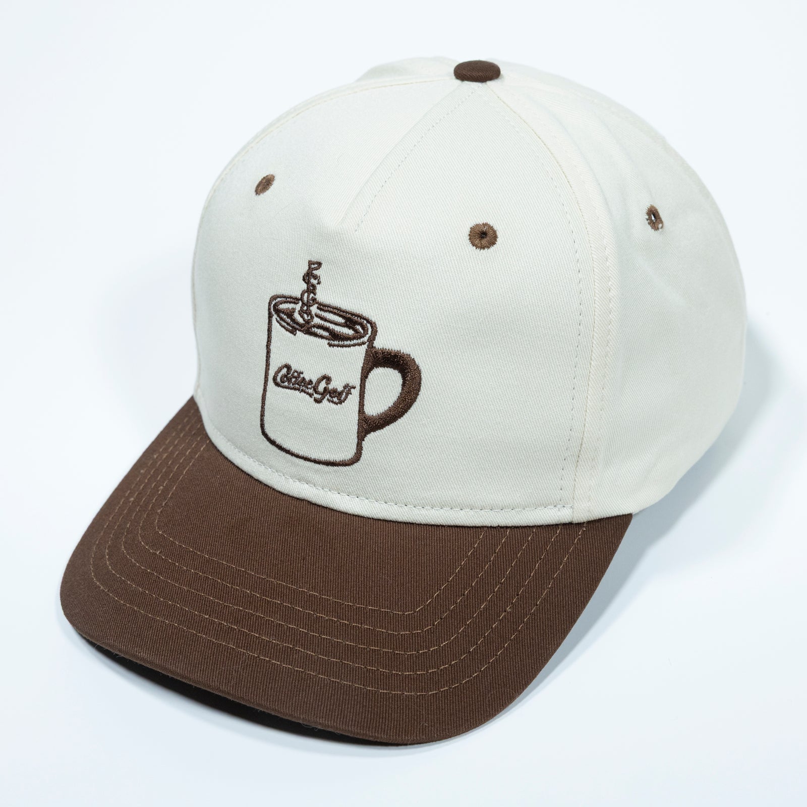 The Shotgun Start Coffee Golf & Sandlot Goods Cotton Twill Hat - Natural/Acorn