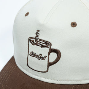 The Shotgun Start Coffee Golf & Sandlot Goods Cotton Twill Hat - Natural/Acorn
