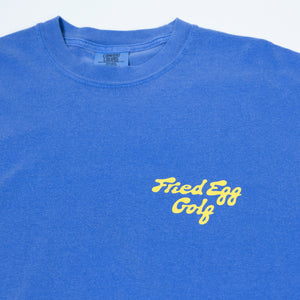 Fried Egg Golf Bunker T-Shirt - Flo Blue