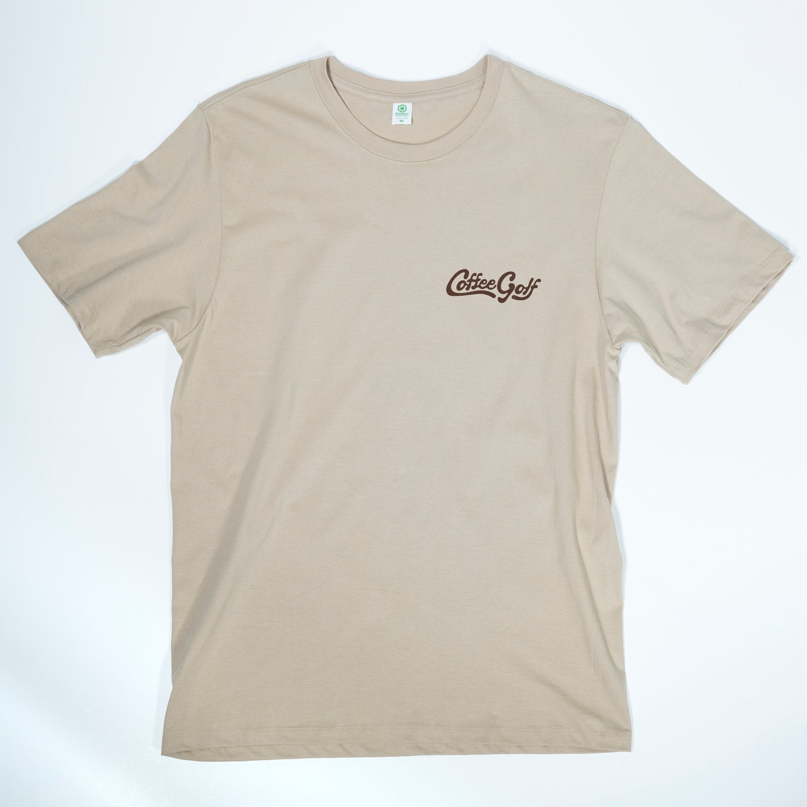 The Shotgun Start Coffee Golf T-Shirt - Latte