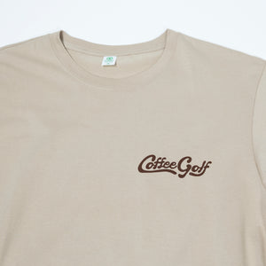 The Shotgun Start Coffee Golf T-Shirt - Latte
