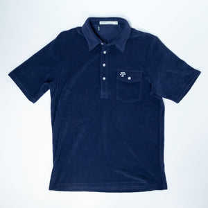 Fried Egg Golf & Criquet Terry Cloth Players Shirt - Navy