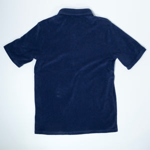 Fried Egg Golf & Criquet Terry Cloth Players Shirt - Navy