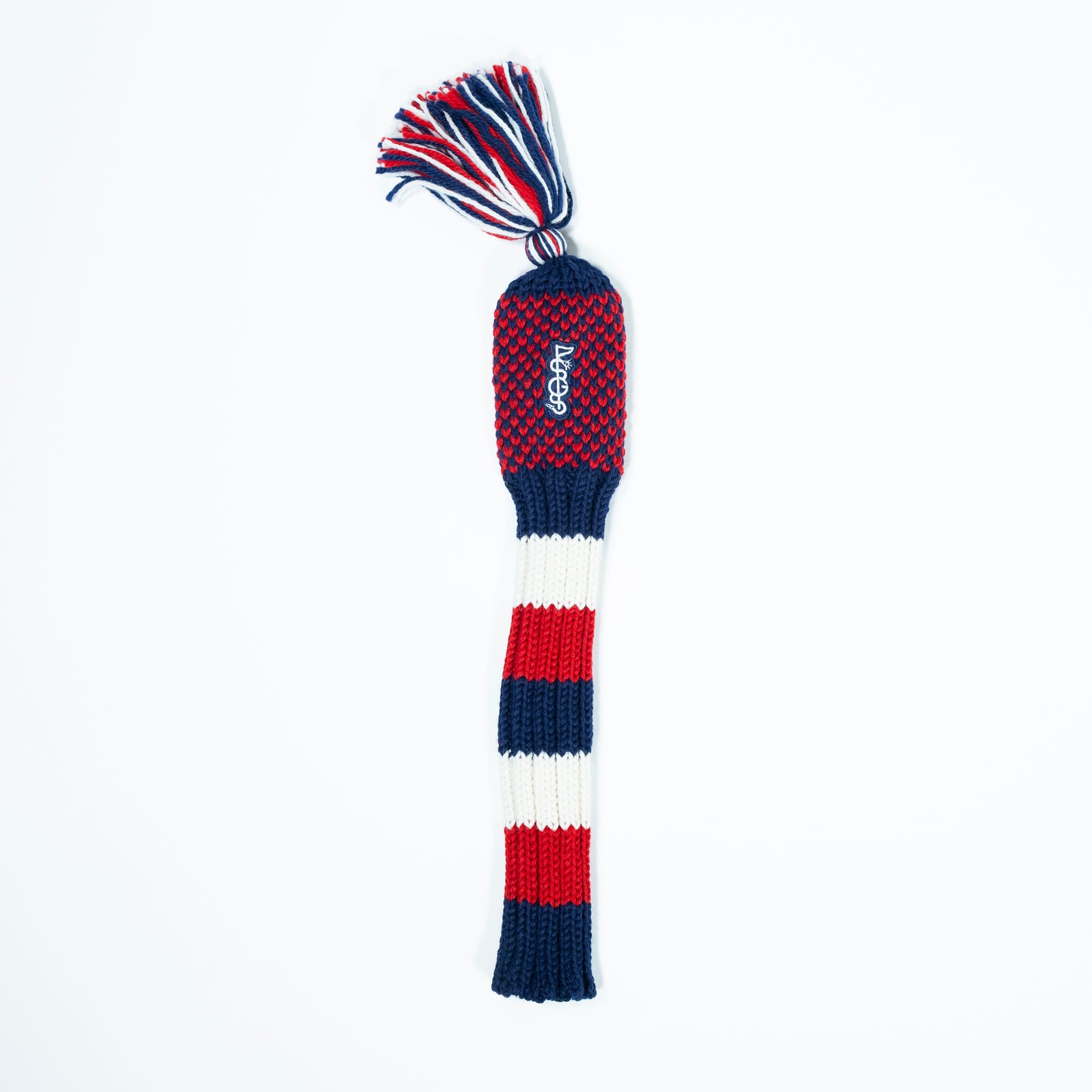 The Shotgun Start Red, White, & Blue Knit Headcover - Fairway Wood