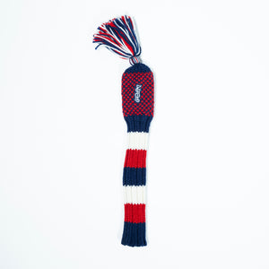 The Shotgun Start Red, White, & Blue Knit Headcover - Fairway Wood