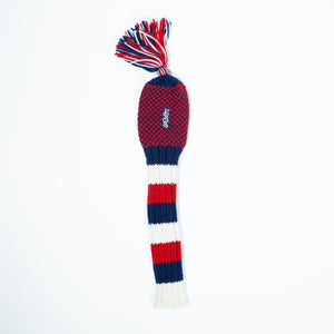The Shotgun Start Red, White, & Blue Knit Headcover - Driver