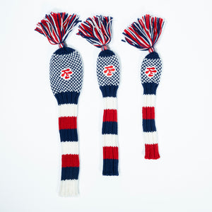 Fried Egg Golf Red, White, & Blue Knit Headcover - Hybrid