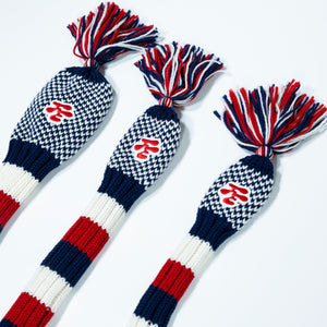 Fried Egg Golf Red, White, & Blue Knit Headcover - Fairway Wood