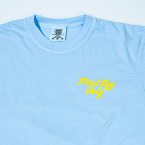 Fried Egg Golf Bunker T-Shirt - Hydrangea