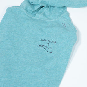 Fried Egg Golf Potato Chip & tasc Lightweight Hoodie - Meadowbrook Heather