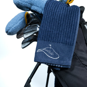 Fried Egg Golf Potato Chip Towel - Navy