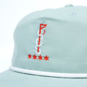 The Shotgun Start Chicago & Richardson Rope Hat - Dusty Blue