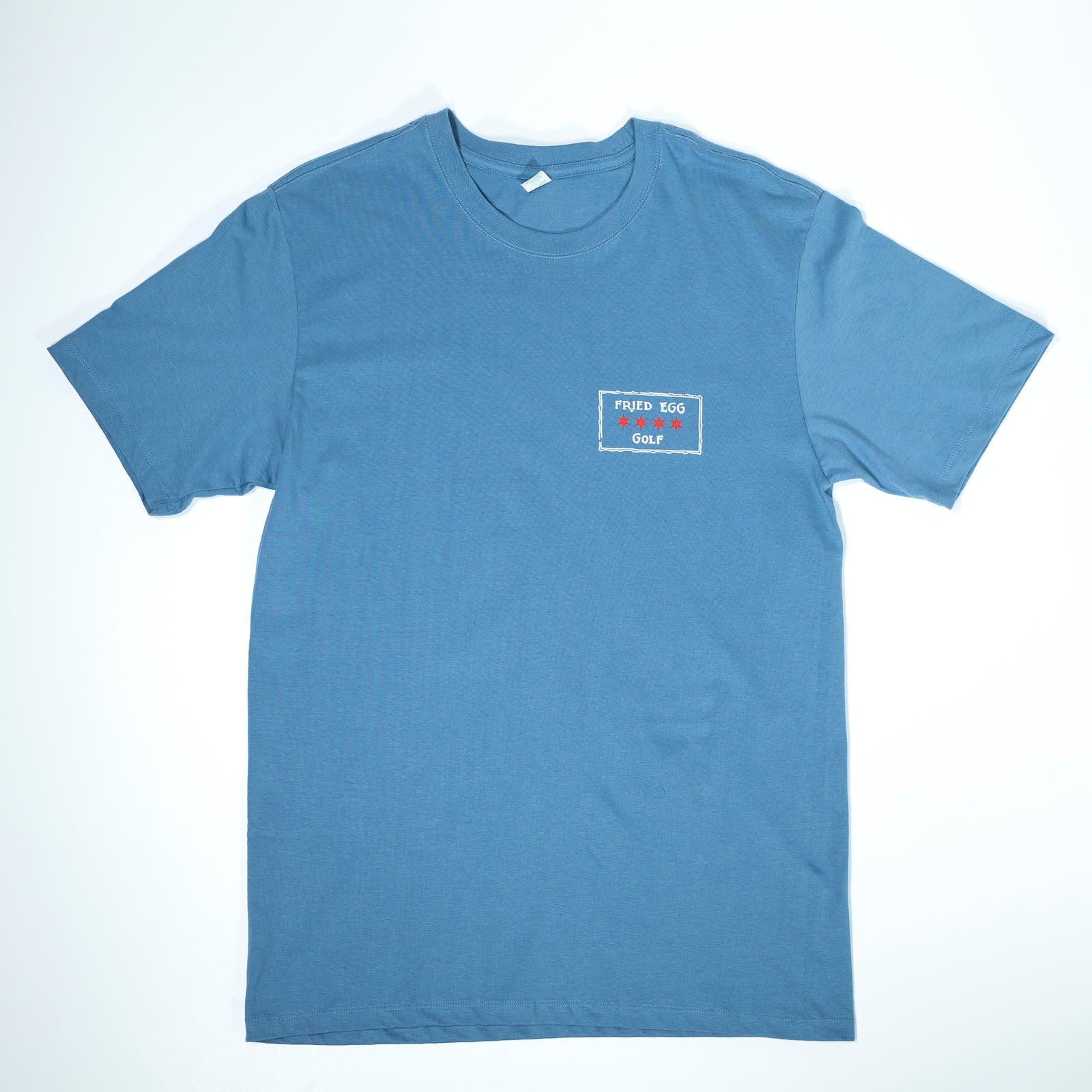 Fried Egg Golf Chicago Railroads Map T-Shirt - Slate