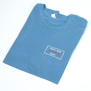 Fried Egg Golf Chicago Railroads Map T-Shirt - Slate