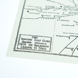 Chicago Railroads Map Poster