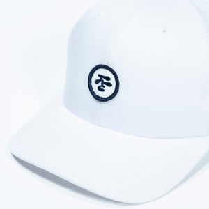 Fried Egg Golf & Richardson Patch Mesh Hat - White