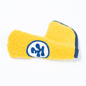 Fried Egg Golf and Duck & Cover Yellow Sherpa Putter Cover - Blade