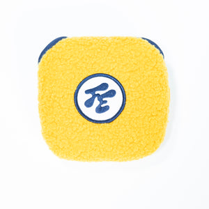 Fried Egg Golf and Duck & Cover Yellow Sherpa Putter Cover - Mallet