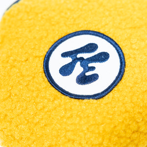 Fried Egg Golf and Duck & Cover Yellow Sherpa Putter Cover - Mallet