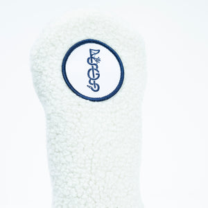 The Shotgun Start and Duck & Cover Cream Sherpa Headcover - Fairway Wood