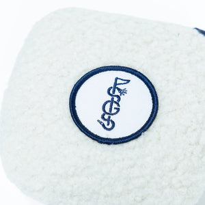 The Shotgun Start and Duck & Cover Cream Sherpa Putter Cover - Mallet