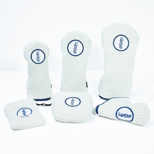 The Shotgun Start and Duck & Cover Cream Sherpa Headcover - Fairway Wood