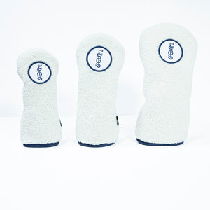 The Shotgun Start and Duck & Cover Cream Sherpa Headcover - Fairway Wood