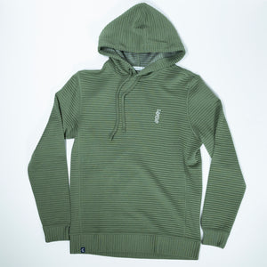 The Shotgun Start & Criquet Quilted Hoodie - Olive