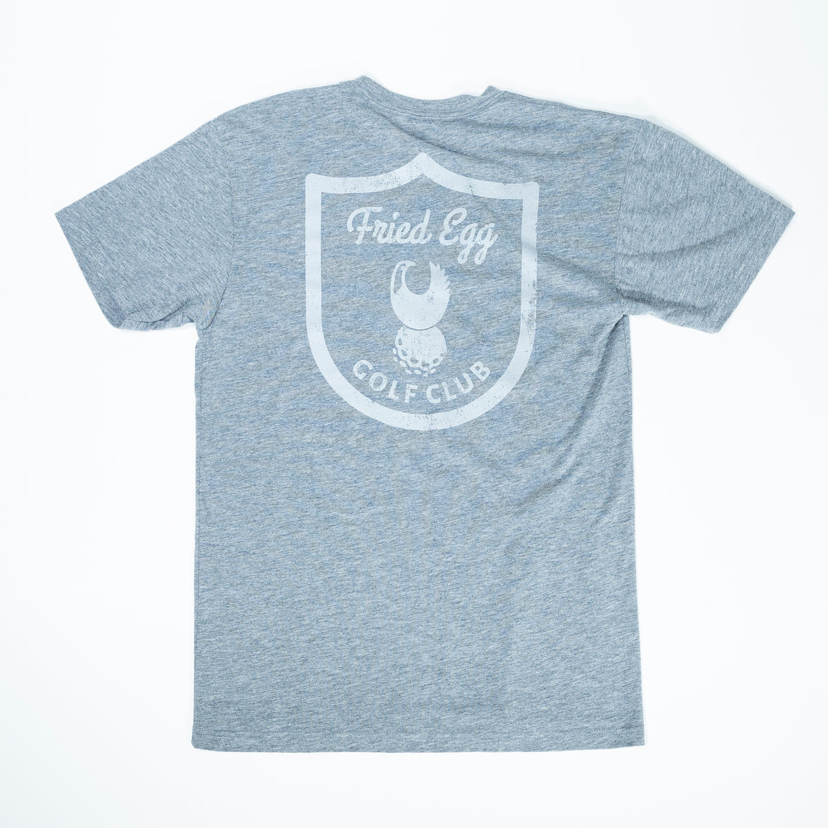 Fried Egg Golf Club Shield T-Shirt - Premium Heather