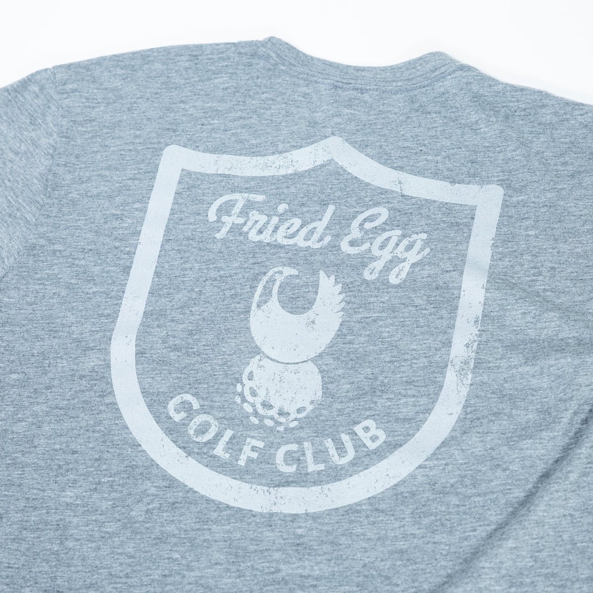 Fried Egg Golf Club Shield T-Shirt - Premium Heather