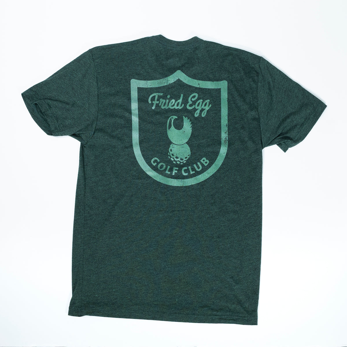 Fried Egg Golf Club Shield T-Shirt - Black Forest