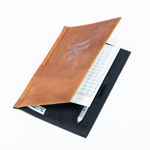Fried Egg Golf Leather Scorecard Holder