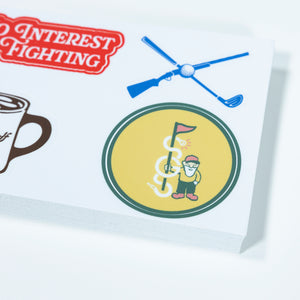 The Shotgun Start Sticker Sheet