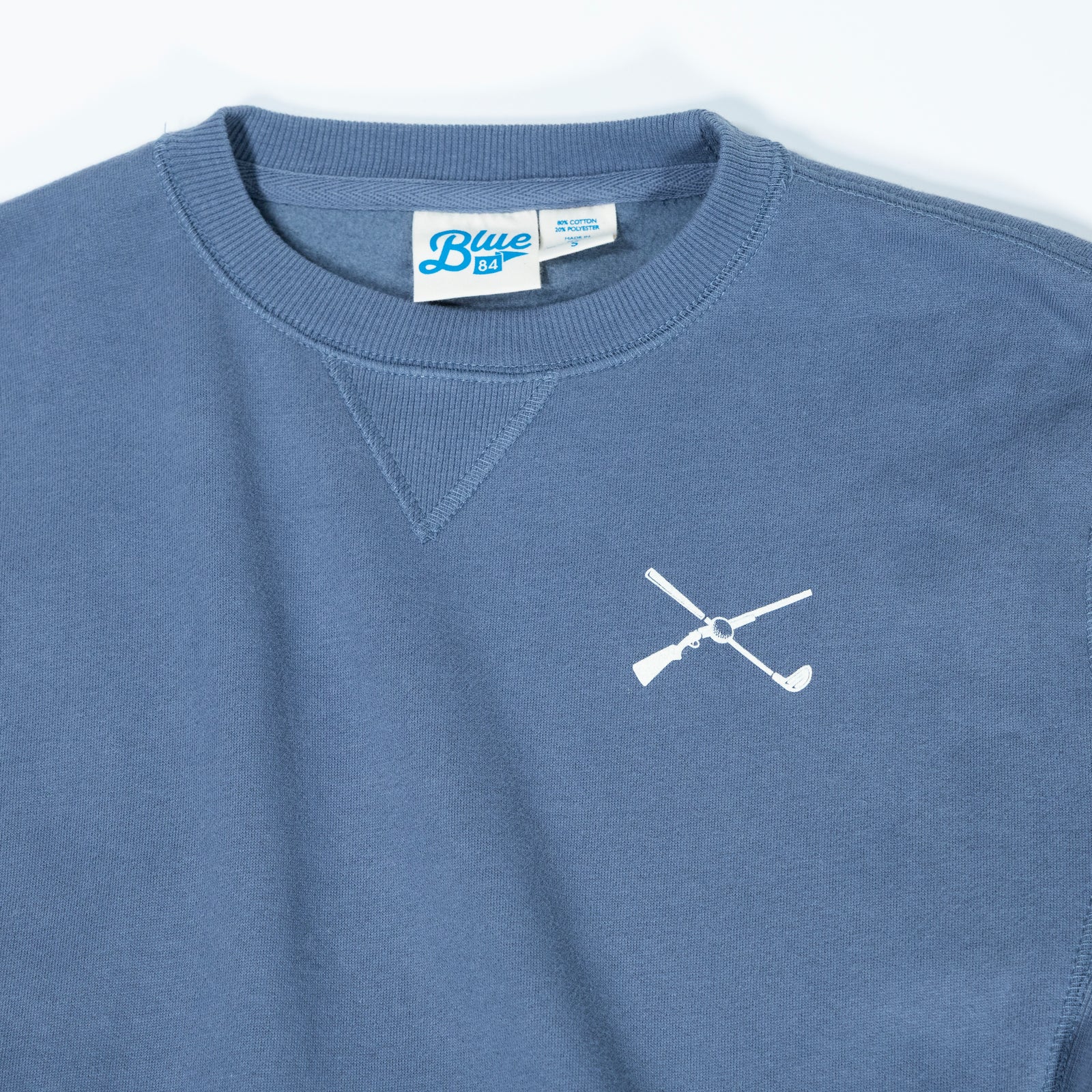 The Shotgun Start Fleece Crewneck Sweatshirt - Cool River