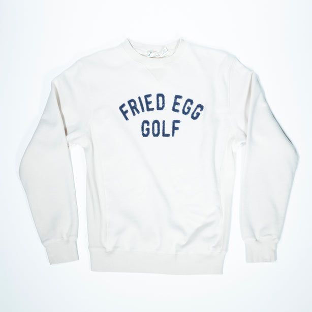 Fried Egg Golf Fleece Crewneck Sweatshirt - Cappuccino