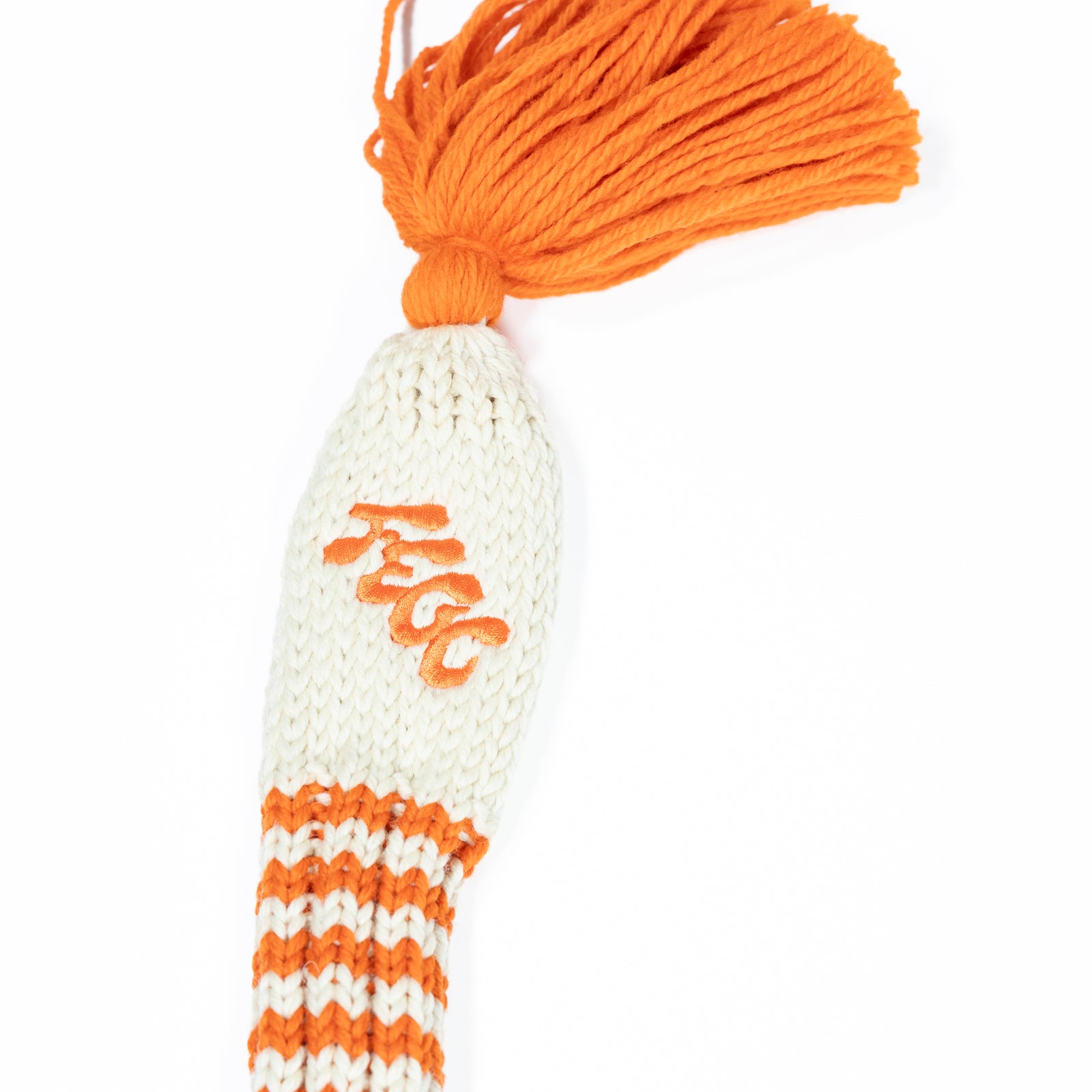 Fried Egg Golf Club Cream Knit Headcover - Hybrid