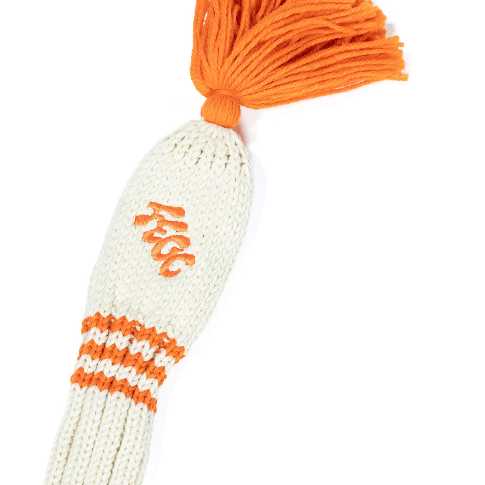 Fried Egg Golf Club Cream Knit Headcover - Fairway Wood