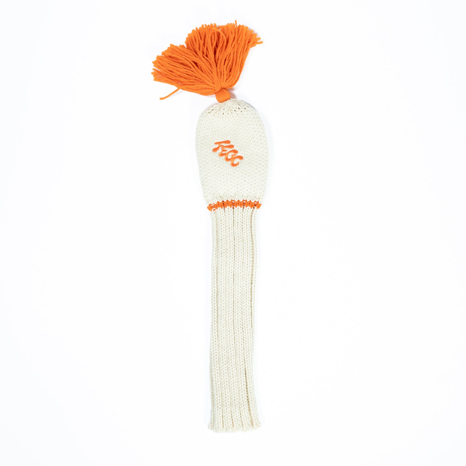 Fried Egg Golf Club Cream Knit Headcover - Driver