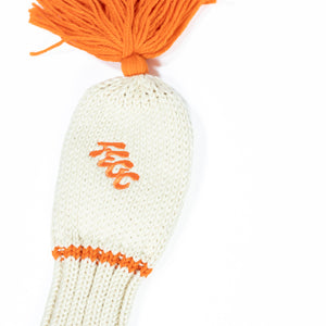 Fried Egg Golf Club Cream Knit Headcover - Driver