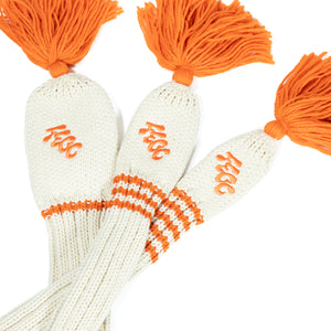 Fried Egg Golf Club Cream Knit Headcover - Driver