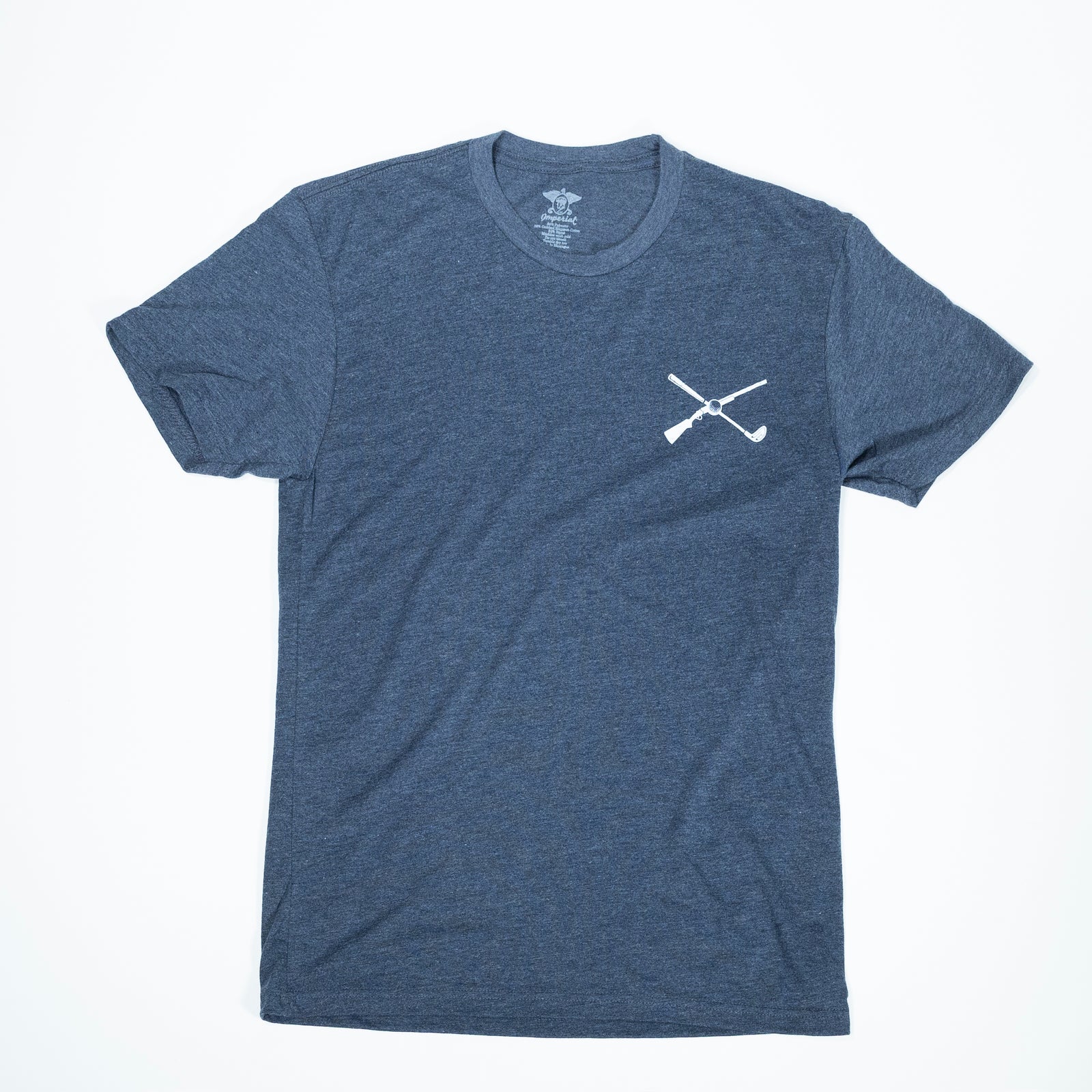 The Shotgun Start Shotgun/Golf Club T-Shirt - Vintage Navy